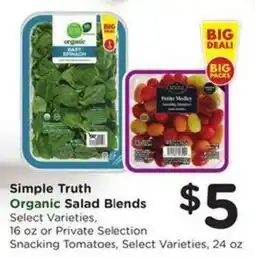 Kroger Simple Truth Organic Salad Blends offer