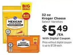 Kroger Kroger Cheese offer
