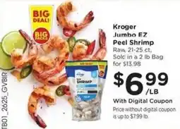 Kroger Kroger jumbo ez peel shrimp offer