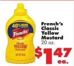 Joe V's Smart Shop French's classic yellow mustard offer