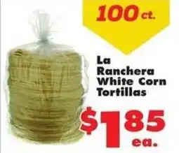 Joe V's Smart Shop La Ranchera white corn tortillas offer