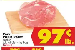 Joe V's Smart Shop Pork Picnic Roast offer