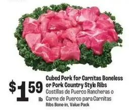 Food City Cubed Pork for Carnitas Boneless offer