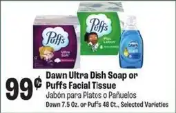 Food City Dawn Ultra Dish Soap or Puffs Facial Tissue offer
