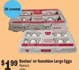 Food City Bashas' or Sunshine Large Eggs offer