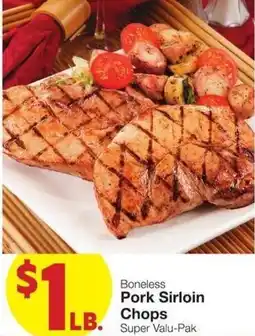 Market Street Boneless Pork Sirloin Chops offer
