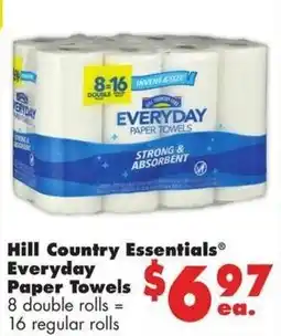 Joe V's Smart Shop Hill Country Essentials Everyday Paper Towels offer