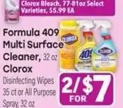 Tony’s Fresh Market Clorox formula 409 multi surface cleaner offer