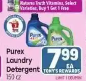 Tony’s Fresh Market Purex laundry detergent offer