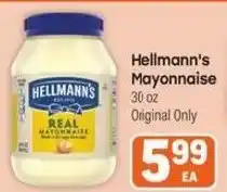 Tony’s Fresh Market Hellmann's Mayonnaise offer