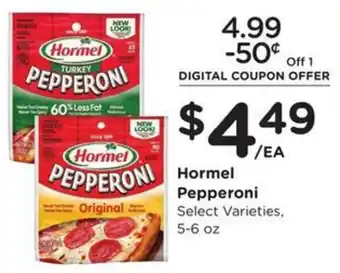 Kroger Hormel Pepperoni offer
