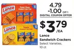 Kroger Lance Sandwich Crackers offer