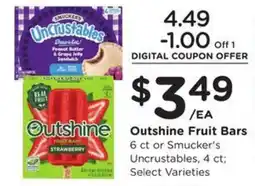 Kroger Outshine Fruit Bars offer