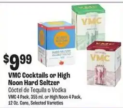 Food City Vmc Cocktails or High Noon Hard Seltzer offer