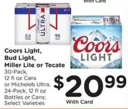 Fry's Coors Light, Bud Light, Miller Lite or Tecate offer