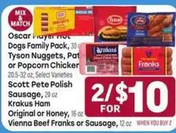 Tony’s Fresh Market Oscar Mayer Hot Dogs Family Pack offer