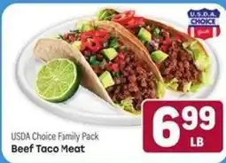 Tony’s Fresh Market Usda Choice Family Pack Beef Taco Meat offer