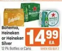 Tony’s Fresh Market Bohemian, Heineken or Heineken Silver offer
