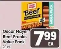 Tony’s Fresh Market Oscar Mayer Beef Franks offer