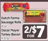 Tony’s Fresh Market Dutch Farms Sausage Rolls offer