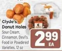 Tony’s Fresh Market Clyde's Donut Holes offer