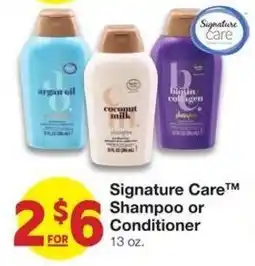 Market Street Signature Care Shampoo or Conditioner offer