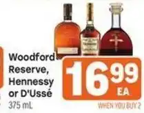 Tony’s Fresh Market Woodford Reserve, Hennessy or D'Ussé offer