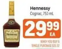 Tony’s Fresh Market Hennessy Cognac offer