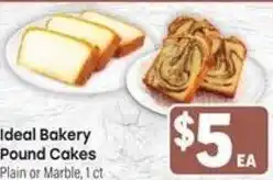Tony’s Fresh Market Ideal Bakery Pound Cakes offer