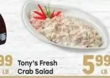 Tony’s Fresh Market Tony's Fresh Crab Salad offer