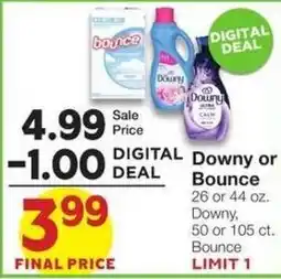 Market Street Downy or Bounce offer