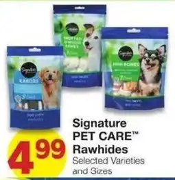 Market Street Signature Pet Care Rawhides offer