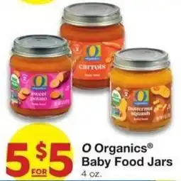 Market Street O Organics Baby Food Jars offer