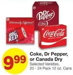 Market Street Coke, Dr Pepper, or Canada Dry offer