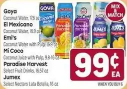 Tony’s Fresh Market Goya coconut water offer
