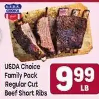 Tony’s Fresh Market Usda Choice Family Pack Regular Cut Beef Short Ribs offer