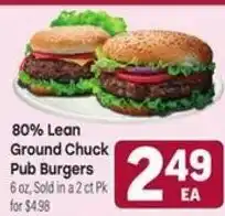 Tony’s Fresh Market 80% Lean Ground Chuck Pub Burgers offer