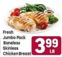 Tony’s Fresh Market Fresh Jumbo Pack Boneless Skinless Chicken Breast offer