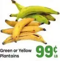 Tony’s Fresh Market Green or Yellow Plantains offer