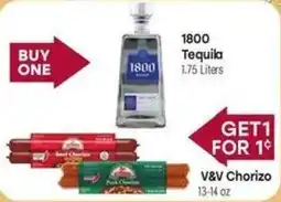 Tony’s Fresh Market 1800 Tequila offer