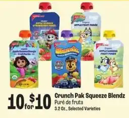 Food City Crunch Pak Squeeze Blendz offer
