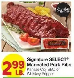 Market Street Signature Select Marinated Pork Ribs offer