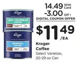 Fry's Kroger coffee offer