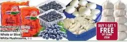 Tony’s Fresh Market Baby Carrots, Blueberries, White Mushrooms offer