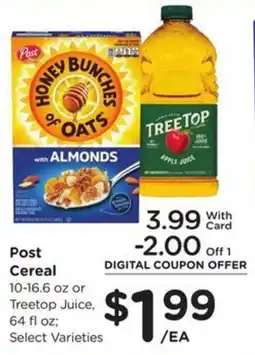 Fry's Post Cereal offer