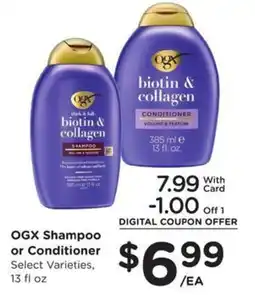 Fry's Ogx shampoo or conditioner offer