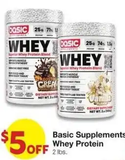 Market Street Basic Supplements Whey Protein offer