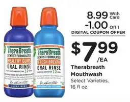 Fry's Therabreath Mouthwash offer