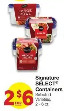 Market Street Signature Select Containers offer