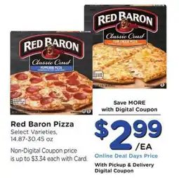 Fry's Red Baron Pizza offer